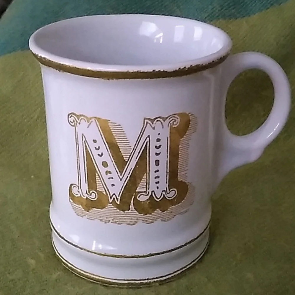 Williams Sonoma [M] Monogram Coffee Mug